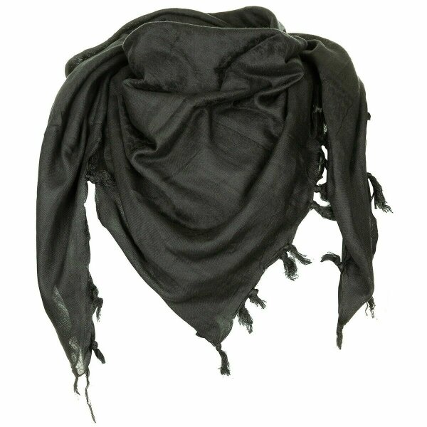 PLO Halstuch Schal Pal&auml;stinenser Headwrap Shemagh Schwarz Scarf Black Supersoft