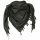 PLO Halstuch Schal Palästinenser Headwrap Shemagh Schwarz Scarf Black Supersoft