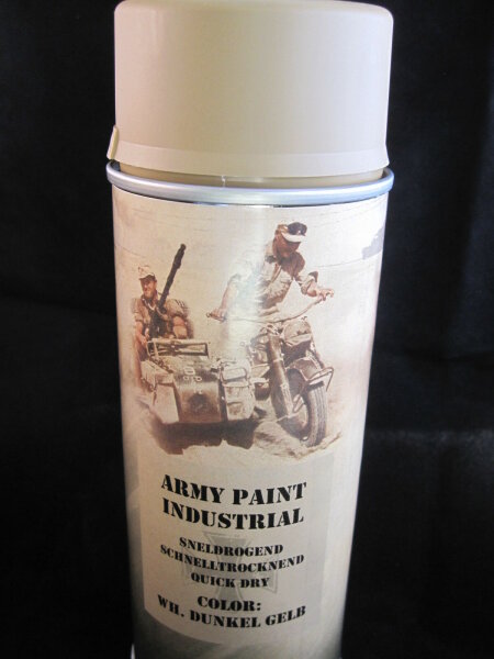 400ml (1L-16,25€) Wehrmacht Farbe RAL7028 Dunkelgelb Einheitsfarbe ab 43 WK2 WH