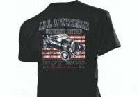 Shirt All American Speed Shop US Car Flagge Hot Rod Ratty...