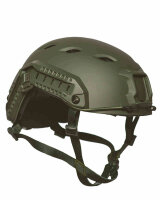 Tactical Helmet Mich Fast W/Rail Oliv Taktischer Helm Paintball Airsoft Gotcha