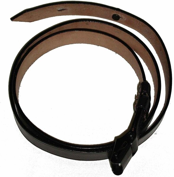 Tragegurt MP38 MP40 MP44 MP43 Lederriemen Carrier Sling WW2 LW DAK WK2 WH Schwarz