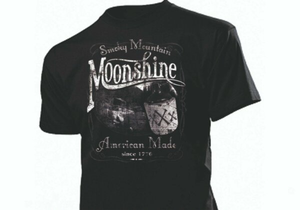 T-Shirt American Made Smokey Mountain Moonshine Vintage Schnapsbrennerei Schnaps