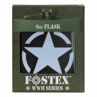 Stainless Steel Hip Flask US Army Allied Star