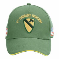 US Army Baseball Cap 1st Cavalry Division Vietnam First Team Patches Flag WWII O