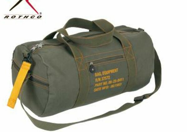 US Army Canvas Equipment Bag Reisetasche Umh&auml;ngetasche Schultertasche Canvas 24&quot;