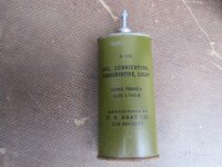 US Army Oil Lubricating Preservative Light Gun Oil...