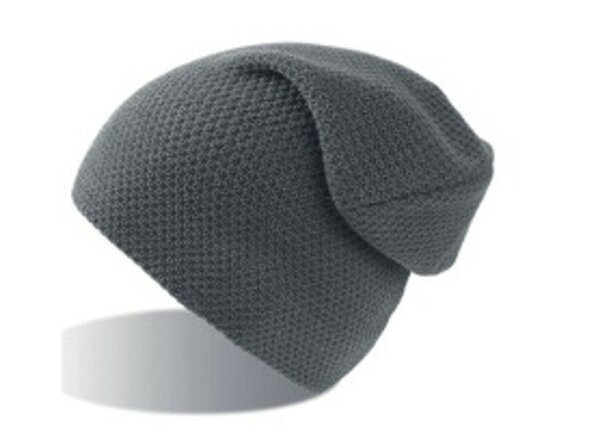 Atlantis Slobby Hat Beanie Cap Wintermütze Winter Cap Unisex Trendy Strickmütze Einheitsgröße Grau