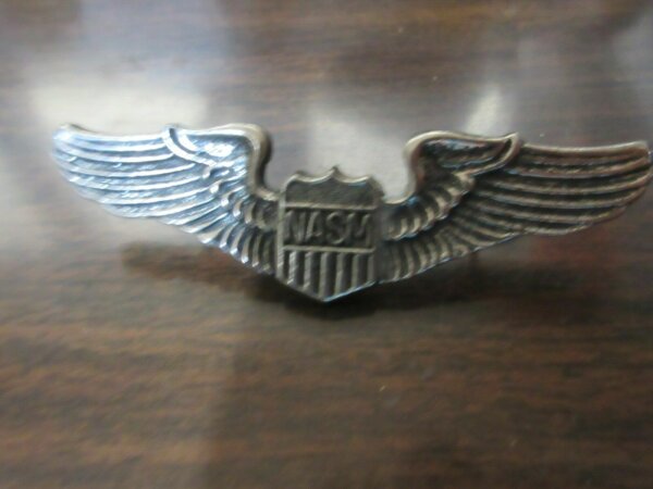 Original US Army Airforce NASM Pilot Wings Pin USAAF Marines Badge Aviator RAR