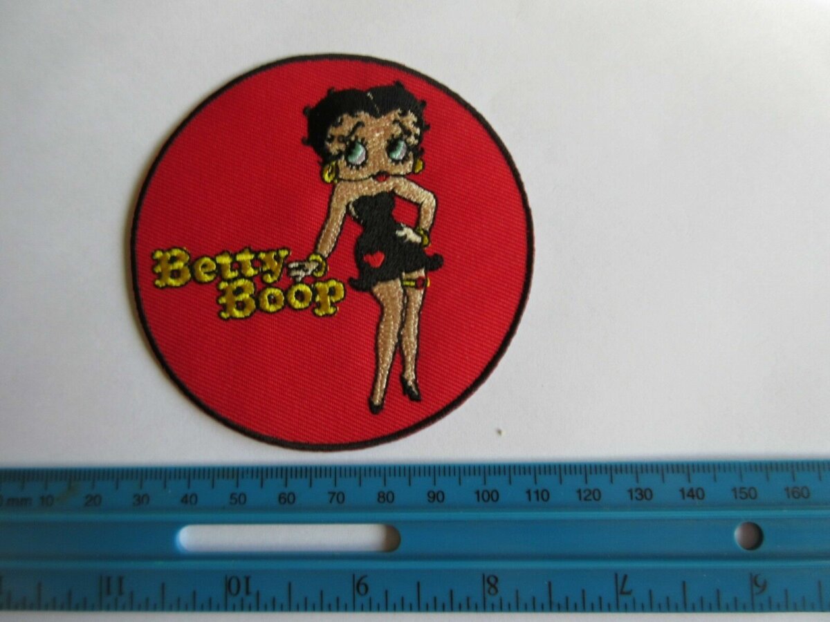 Betty Boop Sitting Pin-up WASP WAC Patch US Army Rockabilly Nose Art Vintage #3 