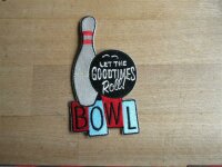 Bowling Patch Let the Goodtimes Roll Bowl Rockabilly Nose...