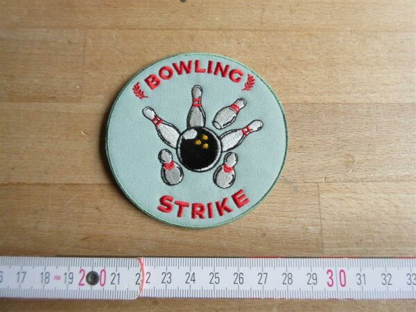 Bowling Strike Patch Kegeln Pins Rockn Roll Rockabilly Nose Art Baseball Jacke