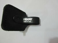 Original Zippo Leder Tasche Schlaufe Schwarz Daumen...