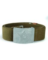 Russ. Dienst Koppel Oliv mit Schloß Webbing 45mm...