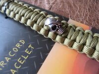 Skull Totenkopf Para Armband 8" Fallschirmleine...