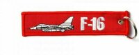 Schlüsselanhänger Kampfjet F-16 Pilot Airforce...