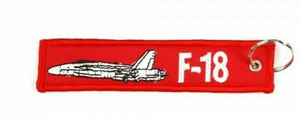Schlüsselanhänger Kampfjet F-18 Jet Airforce Piloten US Army Pilots Key Ring