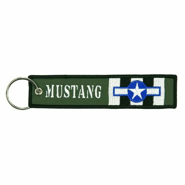 Schl&uuml;sselanh&auml;nger USAAF Kokarde Airplane Mustang Airforce US Army Key Ring WWII