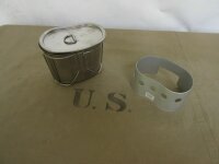 Set US Army Feldflaschenbecher Water Bottle Cup + Deckel / Lid + St&auml;nder / Hold