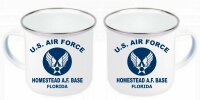 US Army Air Forces Homestead WW2 USAAF USAF Emaille Tasse...