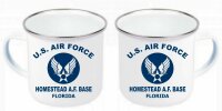 US Army Air Forces Homestead WW2 USAAF USAF Emaille Tasse...
