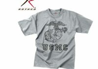 Vintage USMC Globe Anchor T-Shirt United States Marine Corps officially Licensed