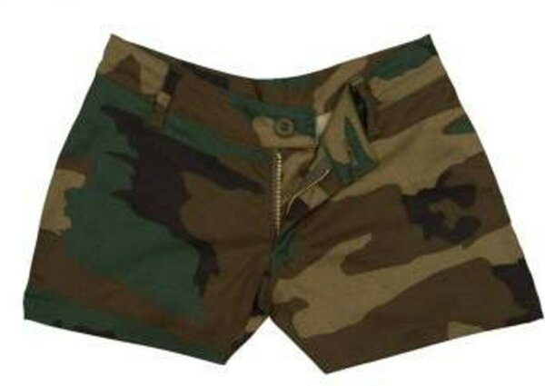 Woodland Camo Shorts 3-color US Army WAC WASP Uniform Hot Pants Camouflage -XL