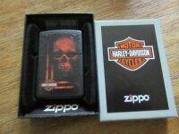 Zippo HD Harley Davidson Motorcycles Skull Totenkopf...