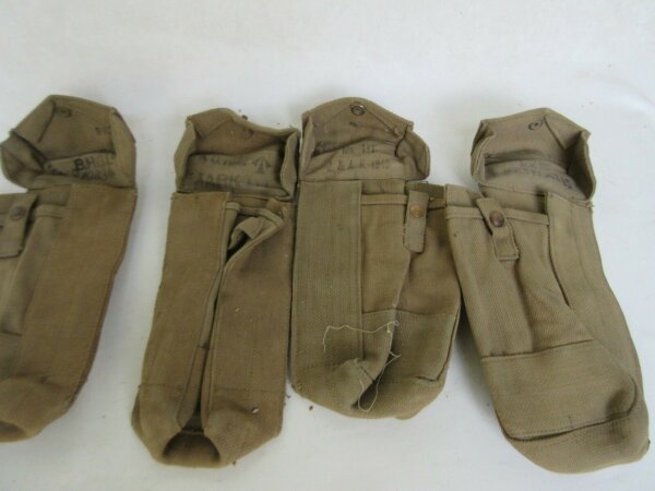1 Stück WWII WK2 Magazintasche British Made Sten MK3 MP Mag Pouch Army 1942 1943