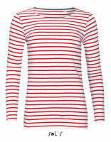 Damen Longsleeve T-Shirt Russ Marine Sommer Bretagne...