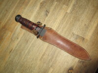 Lederscheide M3 USMC Combat Messer US Army Leather Sheath Bayonet Cover Knife WWII WK2