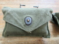 Original US Army Verbandspäckchen + Tasche First Aid Bandage + Pouch WWII