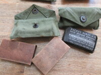 Original US Army Verbandspäckchen + Tasche First Aid Bandage + Pouch WWII