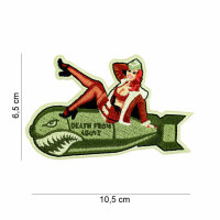 Patch Aufn&auml;her US Army D-Day Pinup Girl Bomb Death...