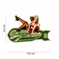Patch Aufnäher US Army D-Day Pinup Girl Bomb Death...