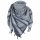 PLO Halstuch Schal Pal&auml;stinenser Headwrap Shemagh Denim Blue Scarf Supersoft