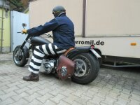 Prison Pant 14OZ Knast Gefängnis Hose Biker Trouser...