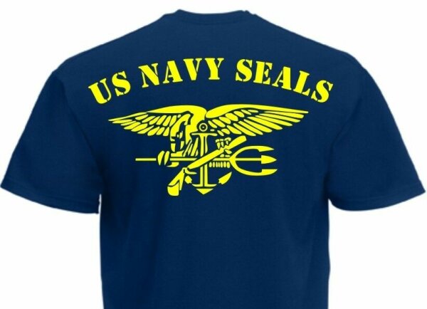T-Shirt US Army Navy Seals with Anchor &amp; Eagle R&uuml;cken Gr S-5XL