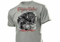 T-Shirt original Outlaw King of Kool Skull Biker...