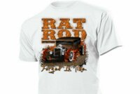 T-Shirt Rat Rod Forged in Time Rockabilly US Car V8 Hot Ratty Rod Rockabilly