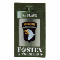 US Army 101st Airborne Screaming Eagle Flachmann Flask...
