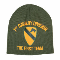 US Army 1st Cavalry Beanie Watch Cap The First Team...