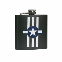 US Army Airforce USAAF Kokarde Flachmann Flask...