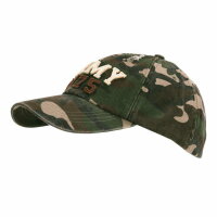 US Army Baseball Cap Woodland Stonewashed 1775 USMC Seals...