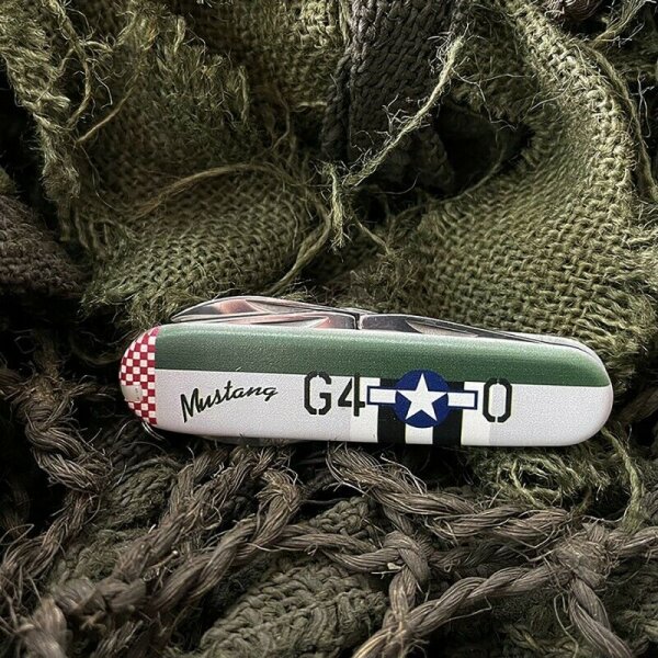US Army Pocket Knife Taschenmesser Multitool D-Day P-51 Mustang RAF USAAF WWII