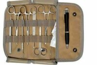 US Army Surgical Set Medical Corps Mash First Aid Kit 12pcs Tan Marines Vietnam