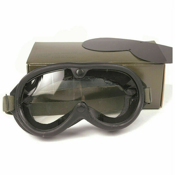 US Army Tanker Goggles M-1944 Dust Panzerbrille WK2 WWII D-Day Stock No 74-G-77