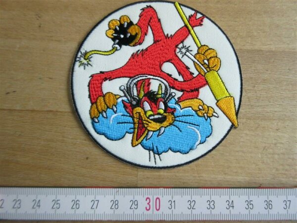 US Army WWII USMC VMF-321 Hellcat Marines Fighting Bobcat Flight Jacket Patch