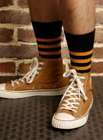 Prison Style Striped Socks Biker Socken Old School Heritage Vintage