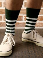 Prison Style Striped Socks Biker Socken Old School Heritage Vintage